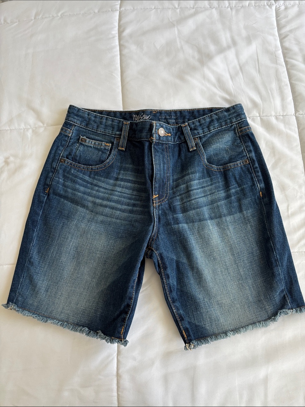 Mossimo Supply Co. Dark Blue Denim Jean Shorts